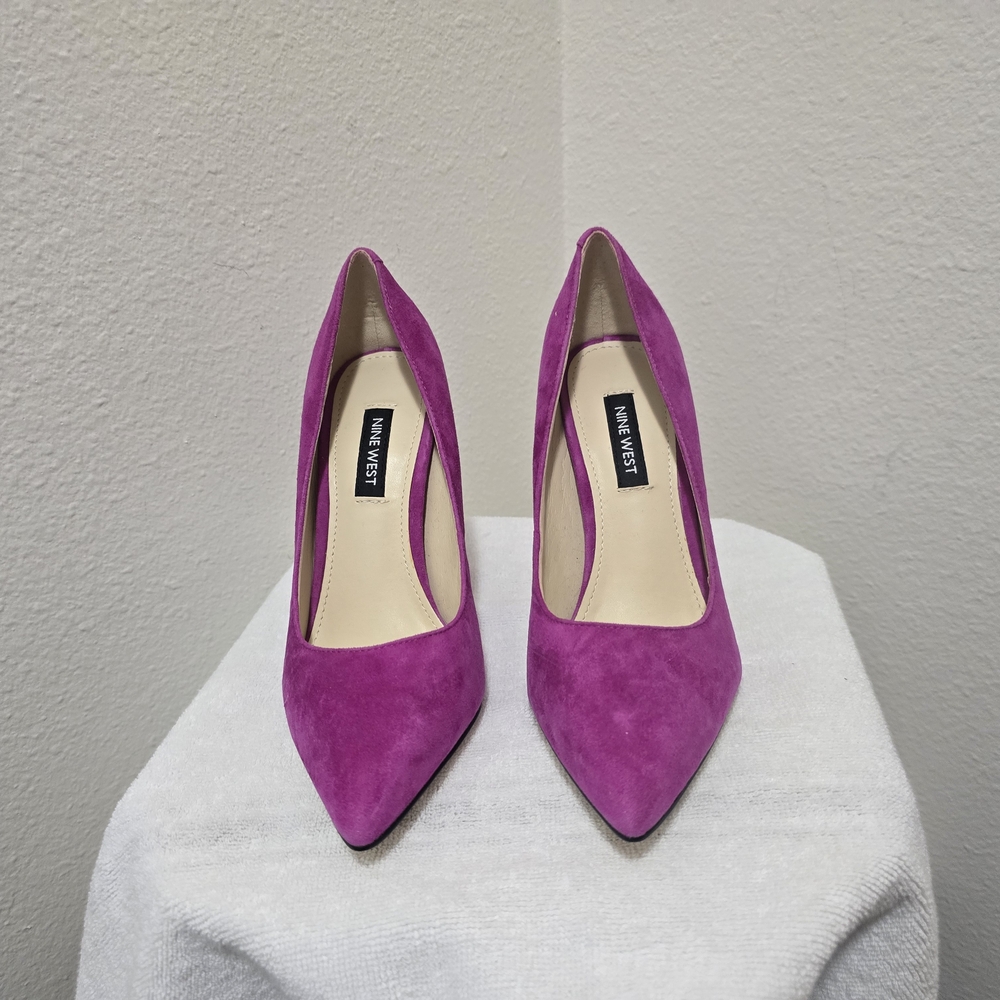 Nine West Women's FUSCHIA Suede Pumps SZ 5